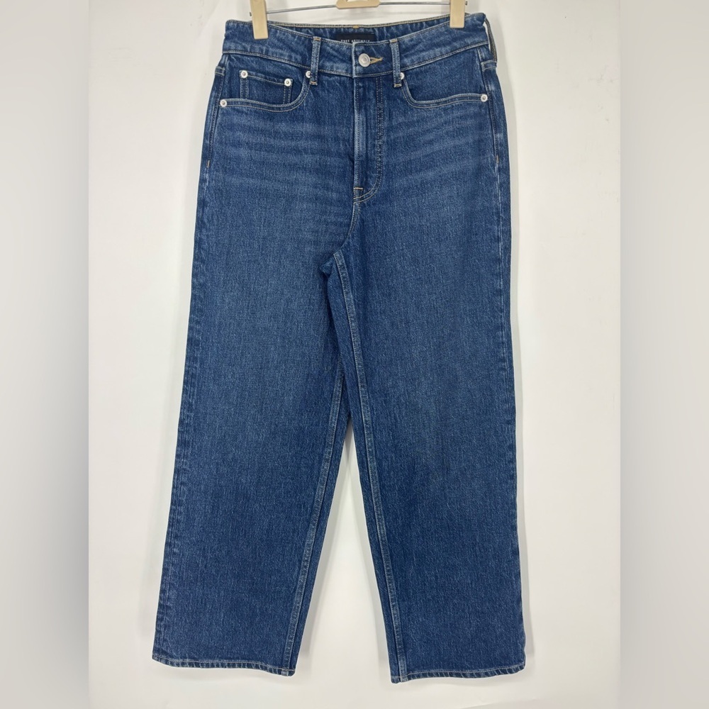 NWOT‎ Free Assembly Cropped Wide Leg Blue 4